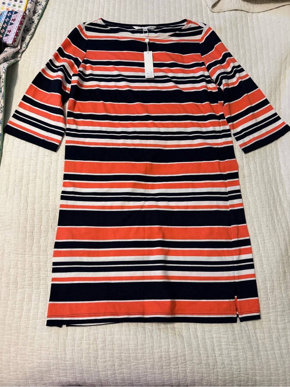 Trina Turk knit midi shift dress size small NWT